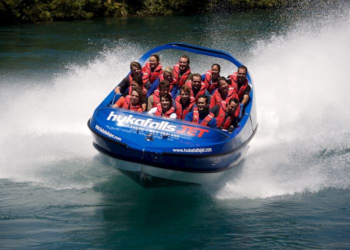 Huka Falls jet boat excursion, Lake Taupo