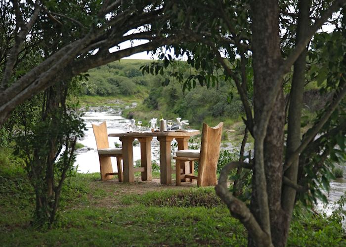 Lunch by the river, Naibor Camp