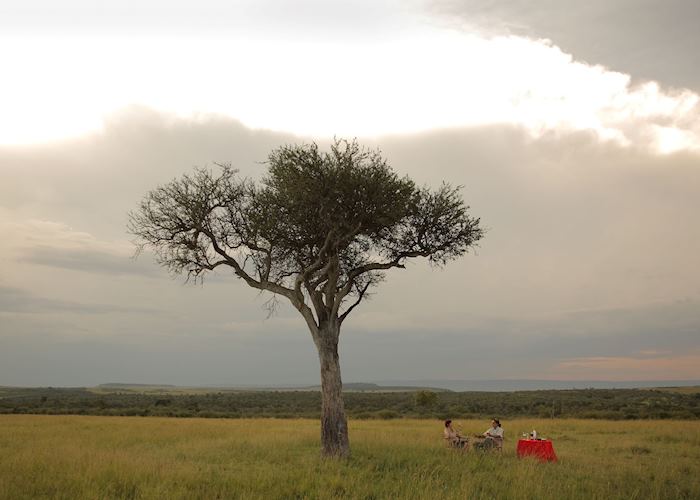 Sundowner drinks at Naibor Camp