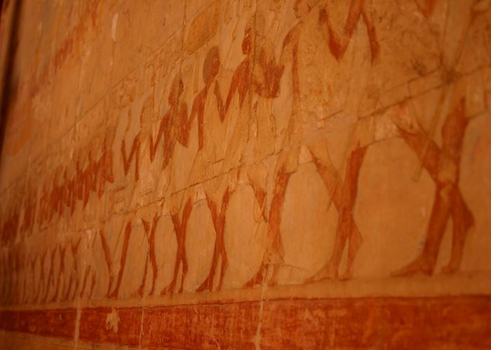 Engravings, Temple of Hatchepsut, West Bank at Luxor