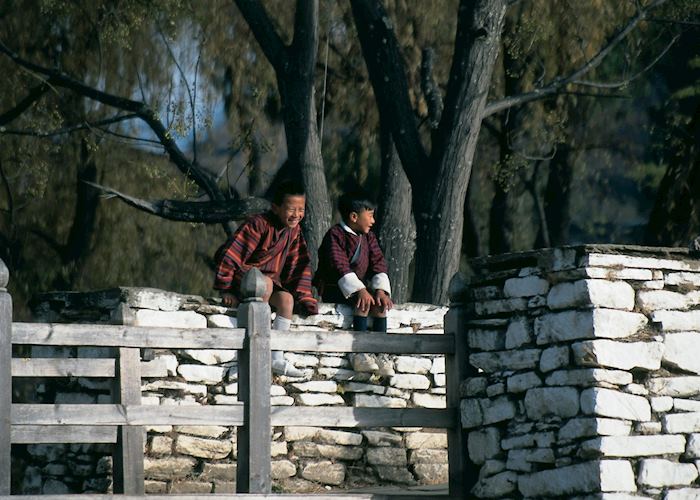 Local children, Bumthang valley