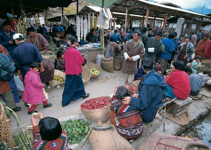 Weekend market, Thimpu