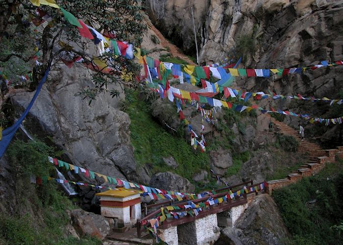 Steps leading to the Tiger's Nest Monastery