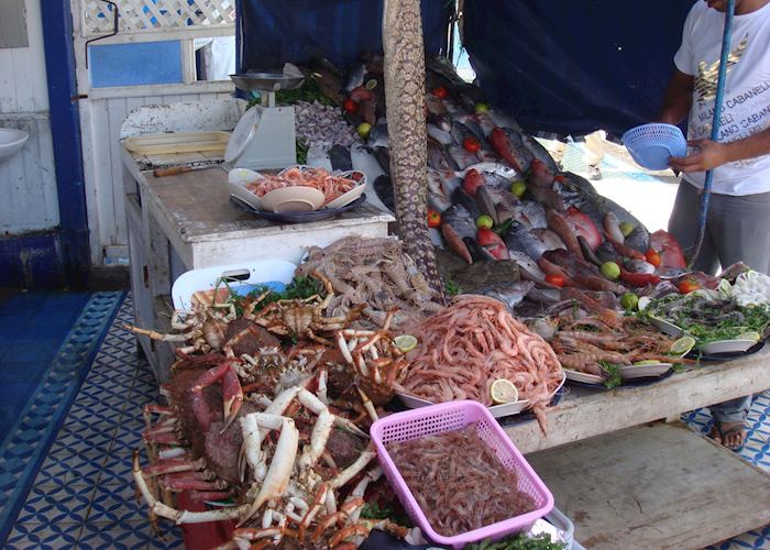 Outdoor fish grill, Essaouira