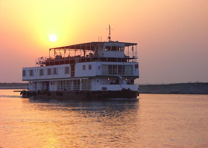 Sukapha cruise ship on the Brahmaputra River