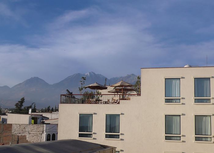 Casa Andina Private Collection, Arequipa with Chachani in the background