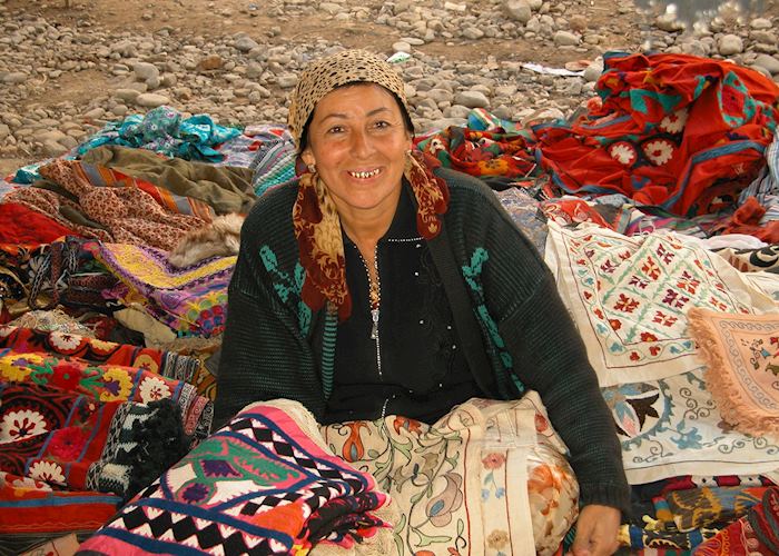 Cloth Trader, Urgut Market, Uzbekistan