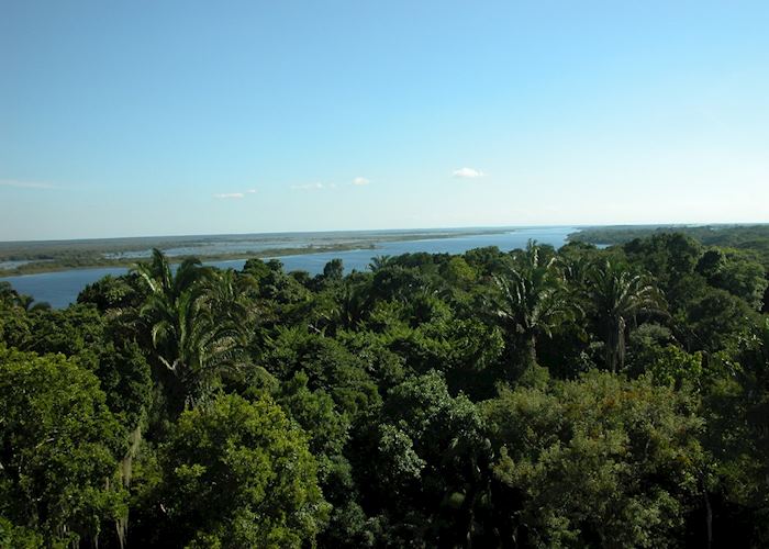 Views of New River Lagoon from Lamanai ruins
