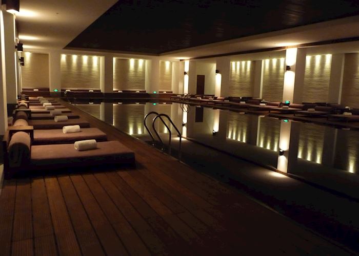 Indoor swimming pool at the Aman  Summer Palace, Beijing