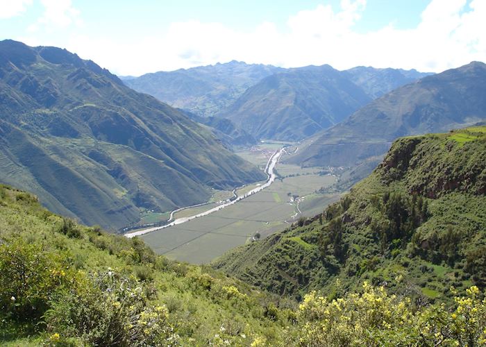 Views of the Sacred Valley from the Huchuy Qosqo trek