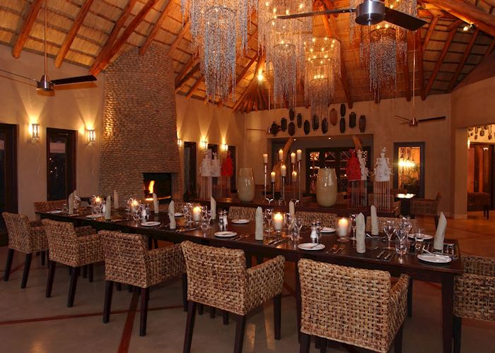 Dining room, Thanda Main Lodge, Thanda Private Reserve