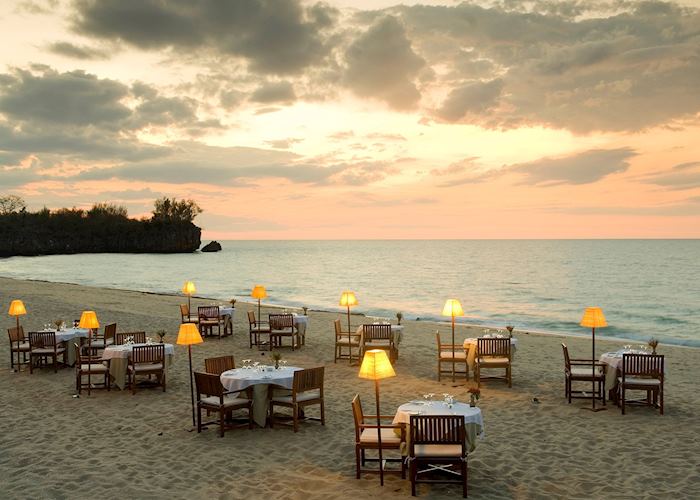 Beach dinner at Anjajavy, Anjajavy Private Nature Reserve