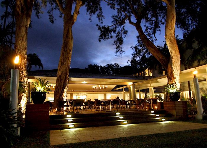 Restaurant at night, The Reef House Boutique Resort & Spa, Palm Cove