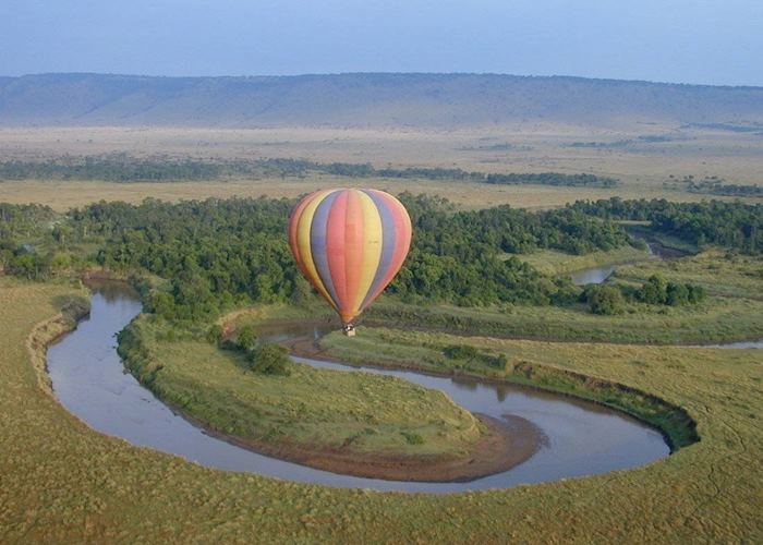 Flying over the Mara River