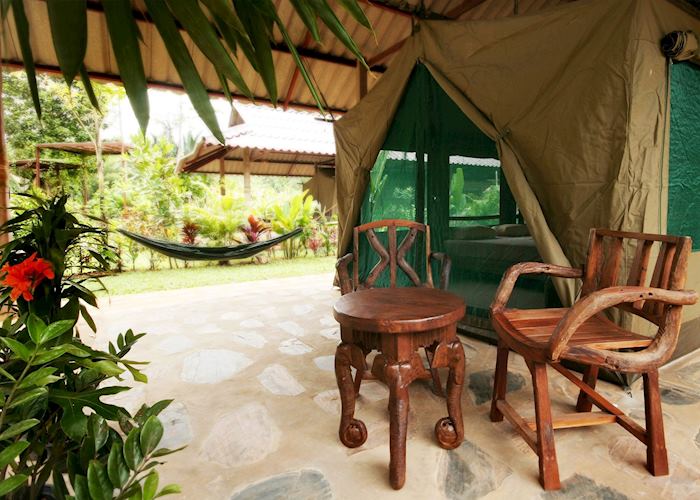 Tented accommodation at Elephant Hills