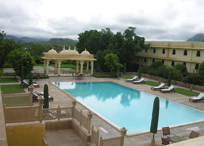 Swimming pool at Trident, Udaipur