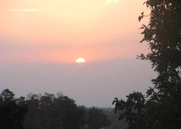 Sunset as seen from the Flame of the Forest, Kanha