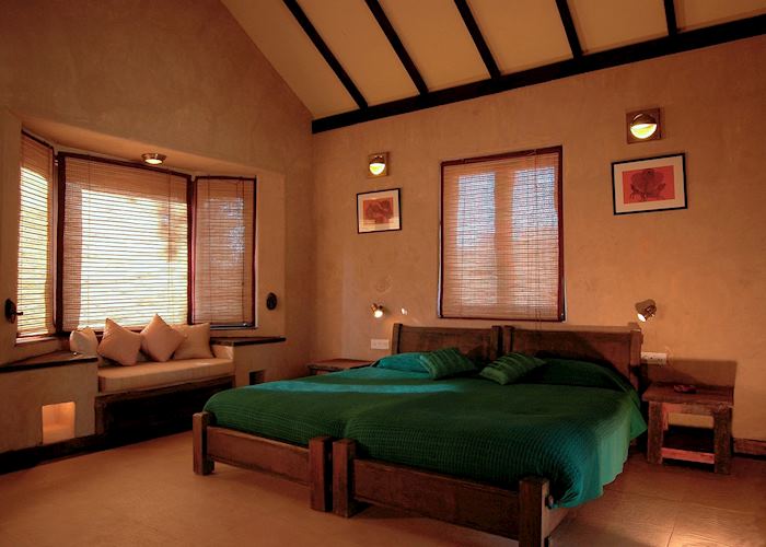 Air conditioned cottages at Kings Lodge, Bandhavgarh National Park
