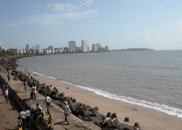 The Marine Drive also known as the Queens Necklace, Mumbai