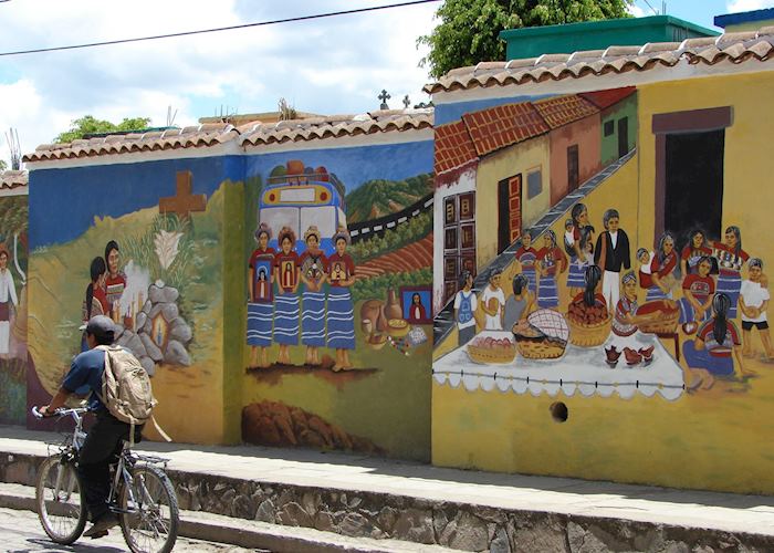 Murals, Comalapa Market, Guatemala