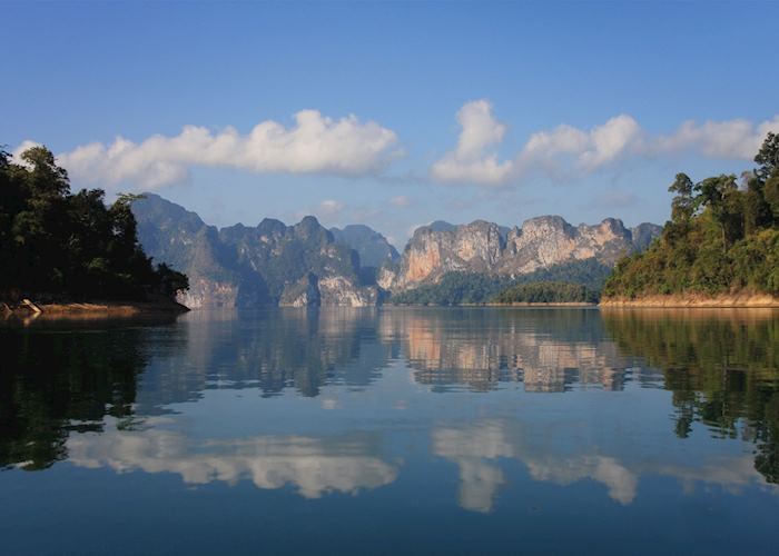Cheow Larn Lake in the Khao Sok National Park, Thailand