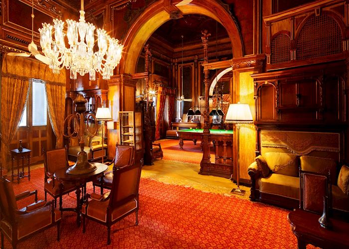 Games room at Taj Falaknuma Palace, Hyderabad