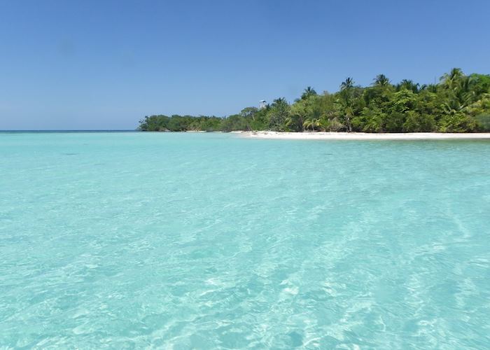 Crystal Clear waters at the Snakes Cayes, Toledo District, Belize