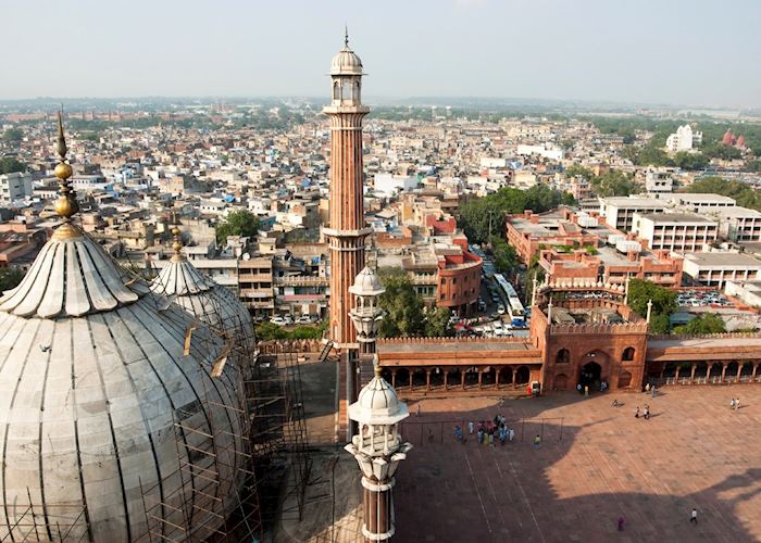 Delhi skyline as seen from Jama Masjid, India