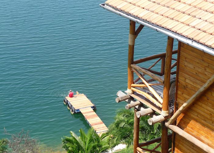 Room overlooking the lake, Cormoran Lodge, Kibuye