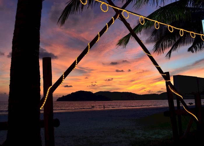 Sunset from the Beach garden restaurant, Cenang, Langkawi