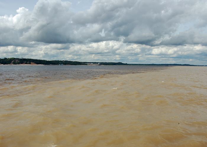 Meeting of the Rio Negro and Amazon, Manaus, Brazil