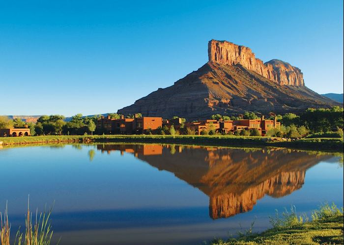 Gateway Canyons Resort and mountains