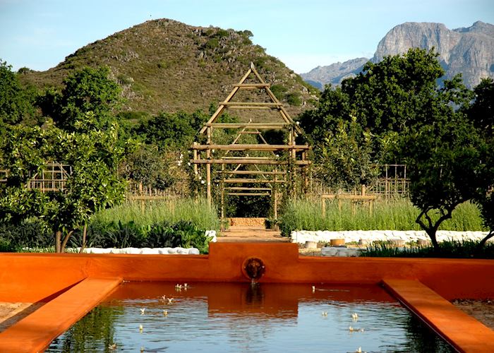 Formal gardens at Babylonstoren, Franschhoek