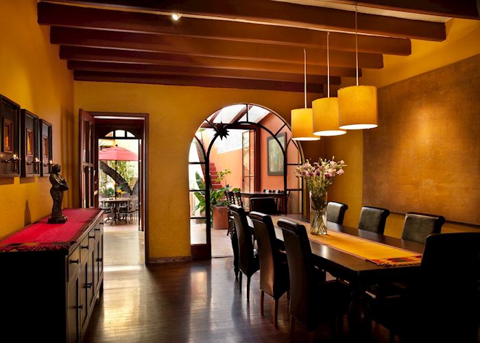 Dining Room, Red Tree House, Mexico City
