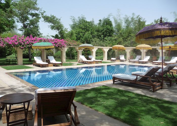 Swimming pool, Vanyavilas <<Full advance 90 days before arrival Pushkar & NY period CLOSED 1JUL-30SEP>>,Ranthambhore National Park