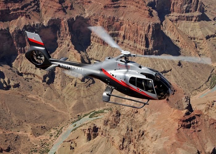 Helicopter flight over the Grand Canyon