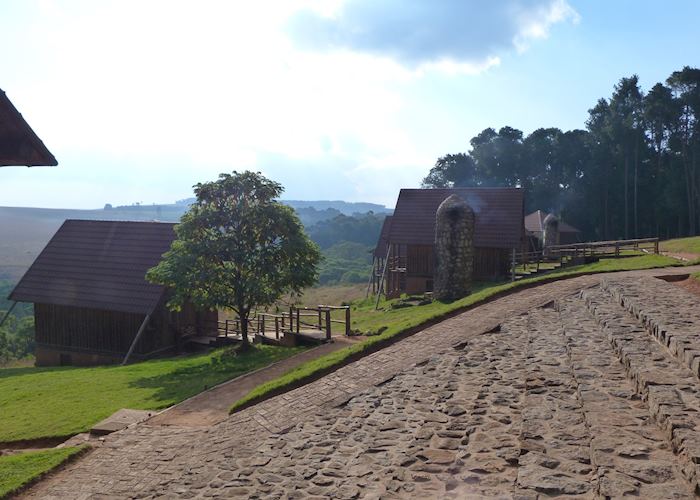 View of the Lodge on arrival