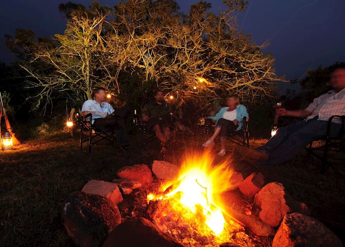 Stories around the campfire, Sanbona Explorer Camp