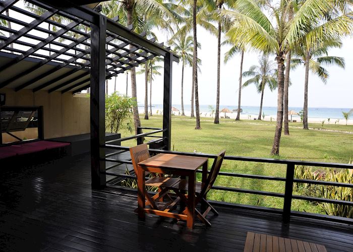 View from a Royal Bengal Villa, Bay of Bengal Resort, Ngwe Saung, Burma (Myanmar)