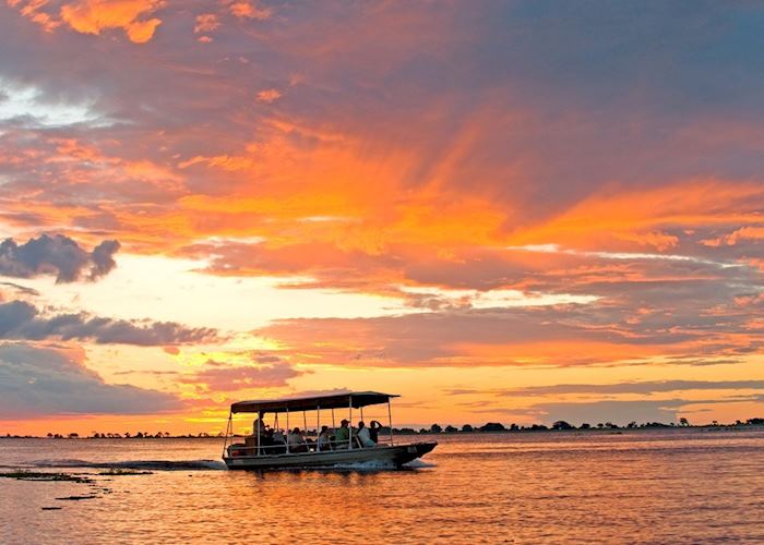 Sunset boat trip from Chobe Chilwero