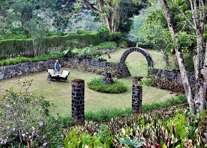 Drinks in the garden at Tientsin Bungalow