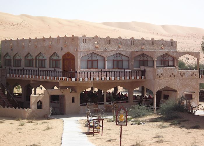Restaurant at 1000 Nights Desert Camp, Wahiba Sands