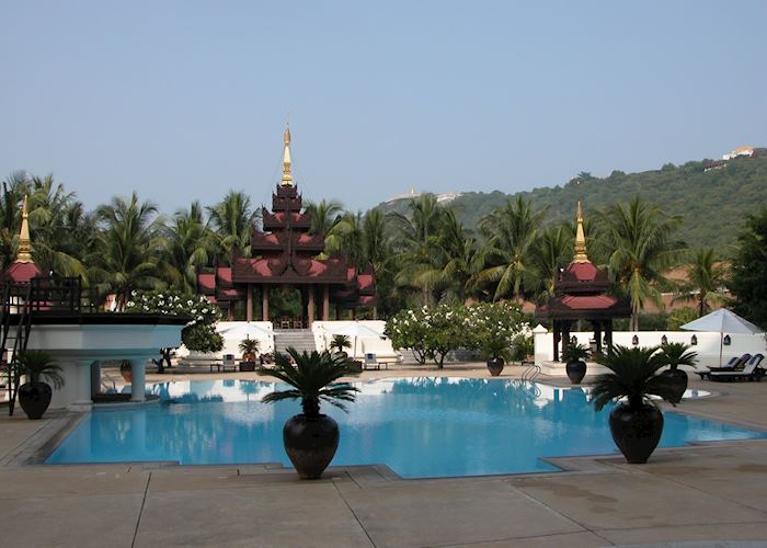 Swimming pool at the Mandalay Hill Resort, Mandalay