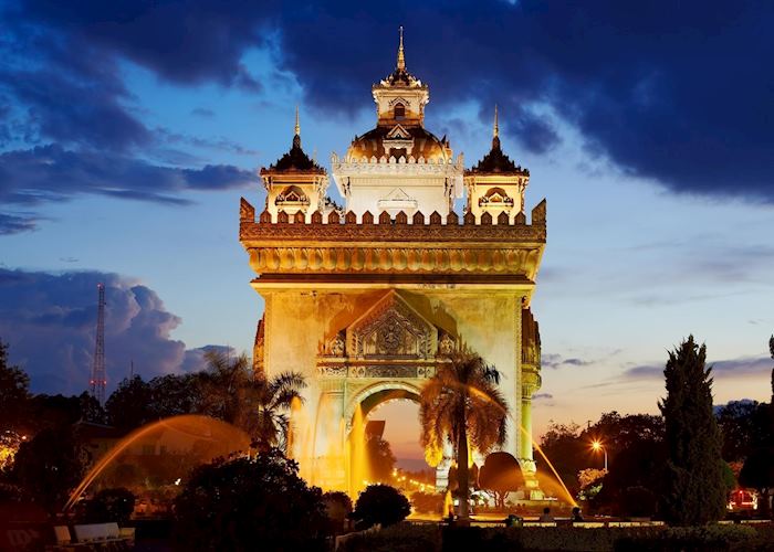 Patuxai Monument in Vientiane, Laos