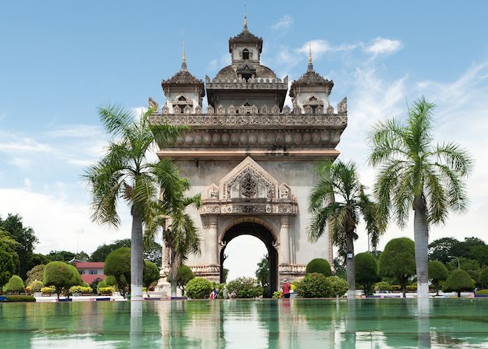 Patuxai Monument in Vientiane, Laos