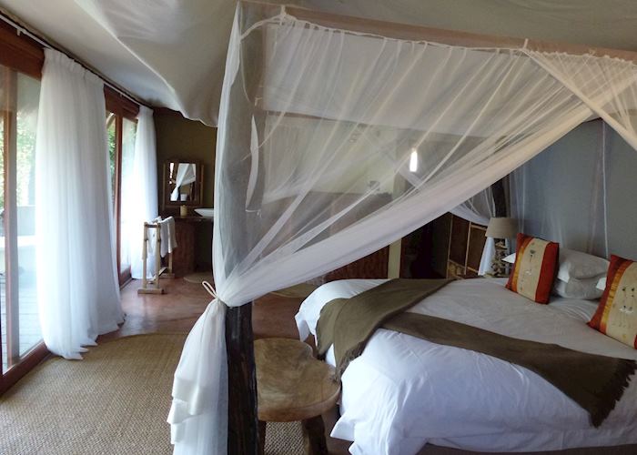 Luxury safari tent, Mukambi Safari Lodge, Kafue National Park