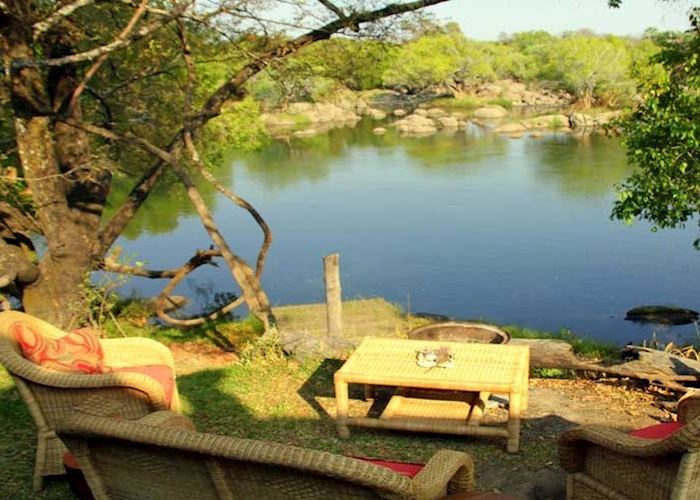 Family chalet garden area,Kaingu Safari Lodge,Kafue National Park