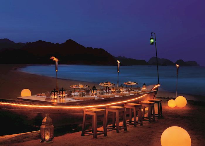 Crab Shack on the beachAl Bustan Palace, Muscat