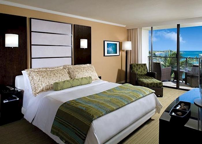 Ocean view room at the Waikoloa Beach Marriott Resort and Spa, Hawaii (Big Island)