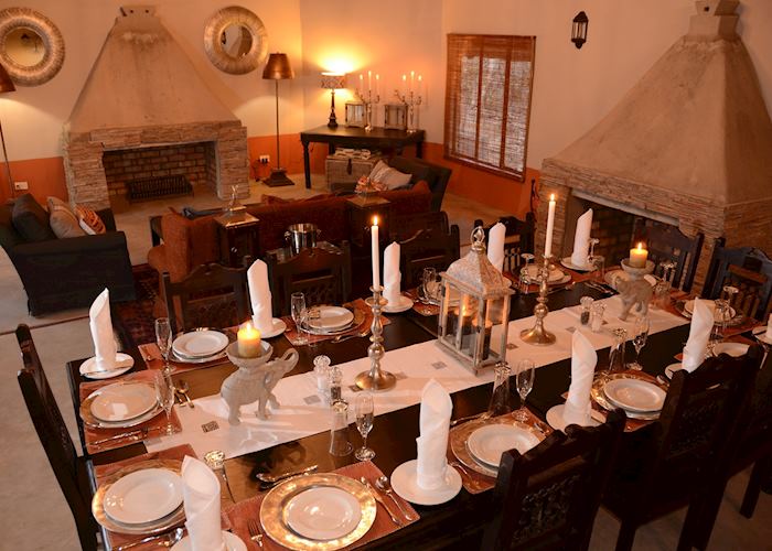 Dining Room & Lounge, Camelthorn Lodge, Hwange National Park